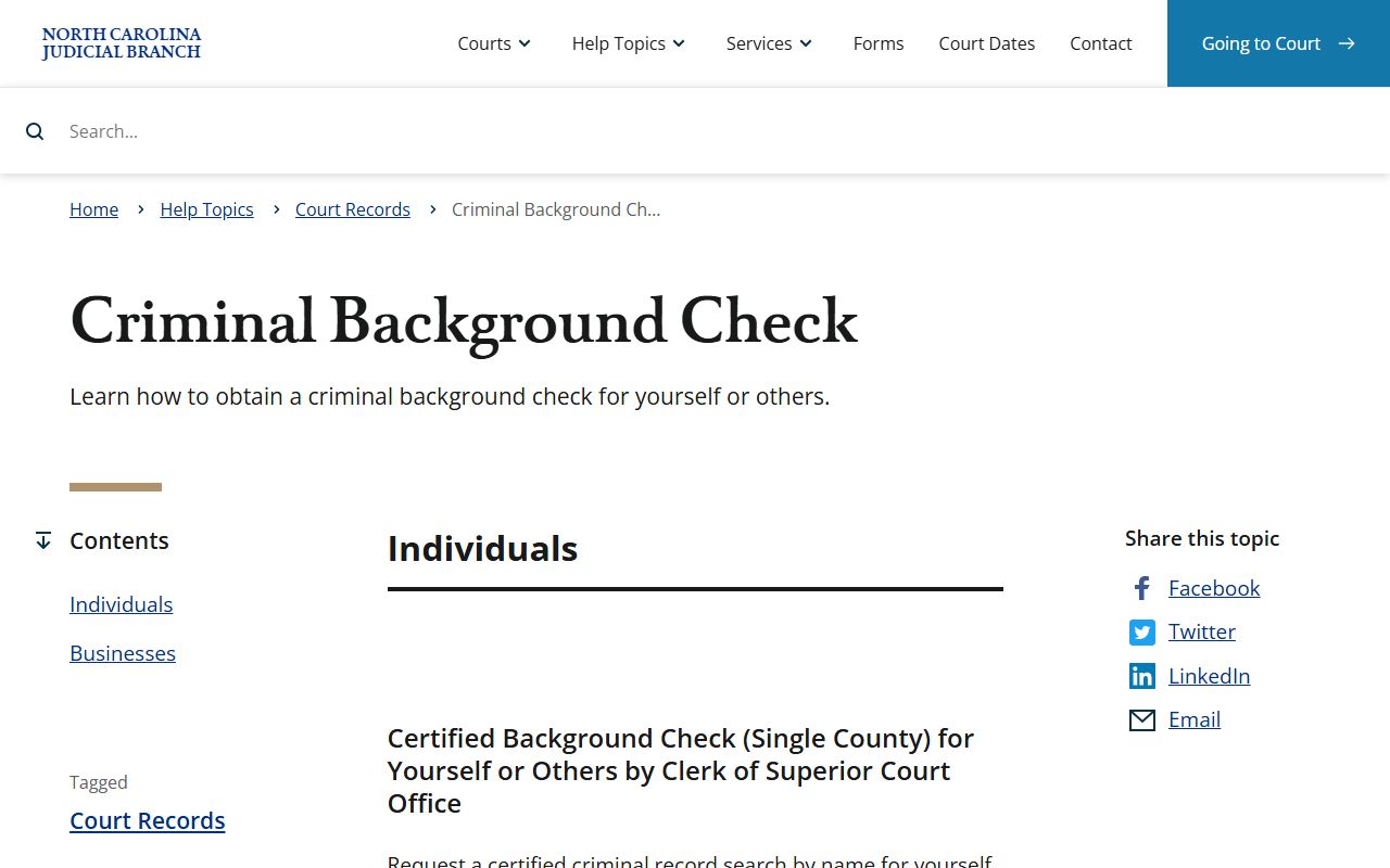 Wilson County court records criminal background check instructions