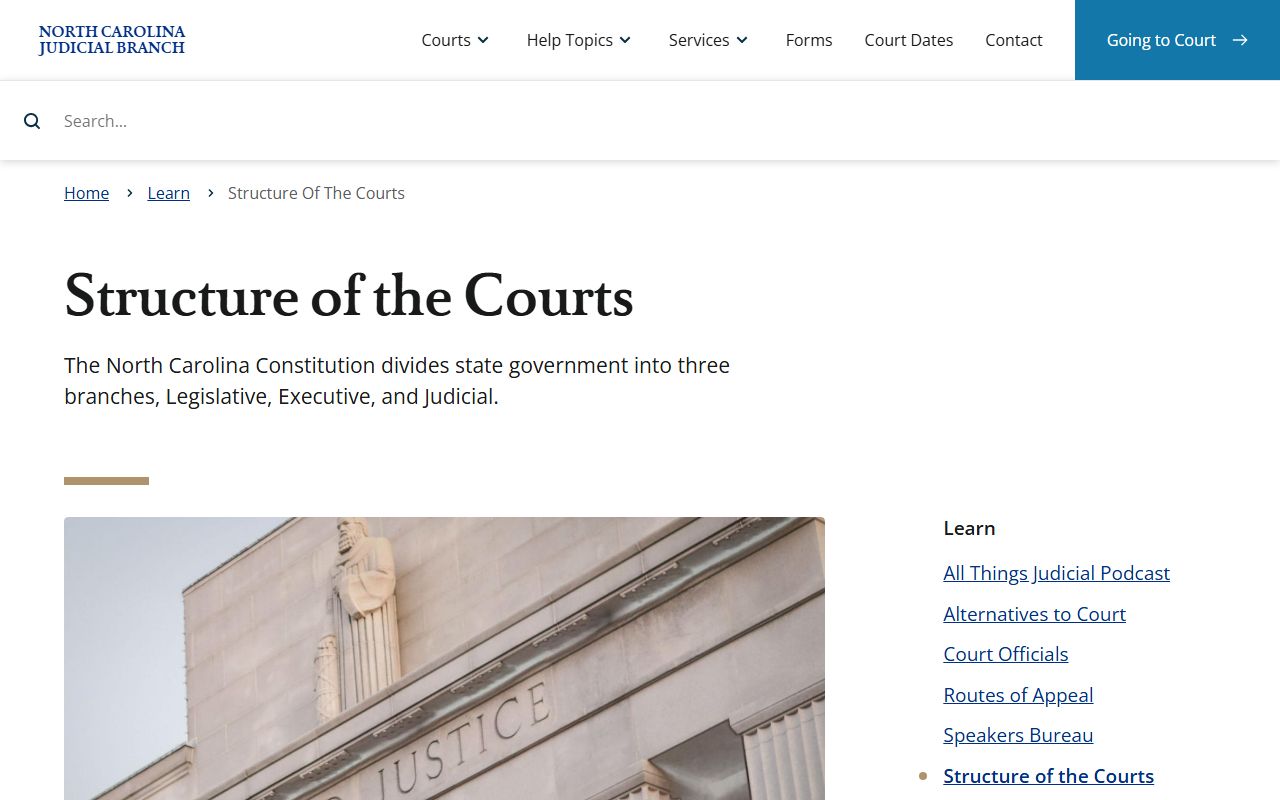 Wilson County court records North Carolina court structure